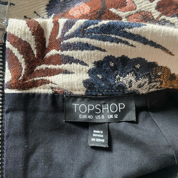 Topshop Patterned Skirt - Picture 4 of 4